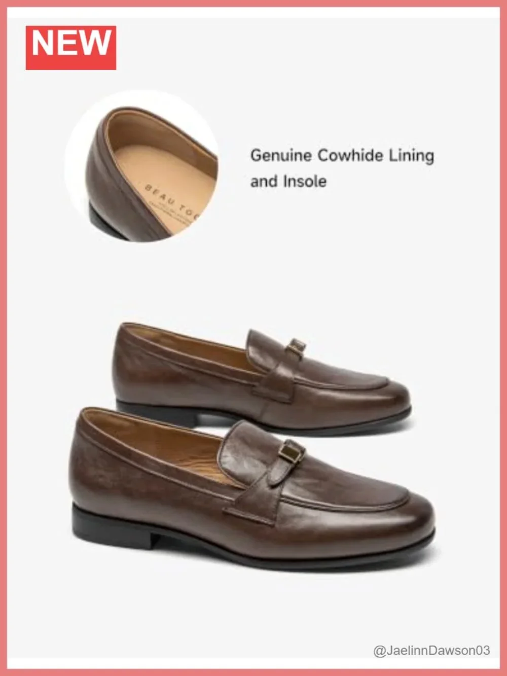 Genuine Leather Penny Loafers for Women Flat Slip-Ons